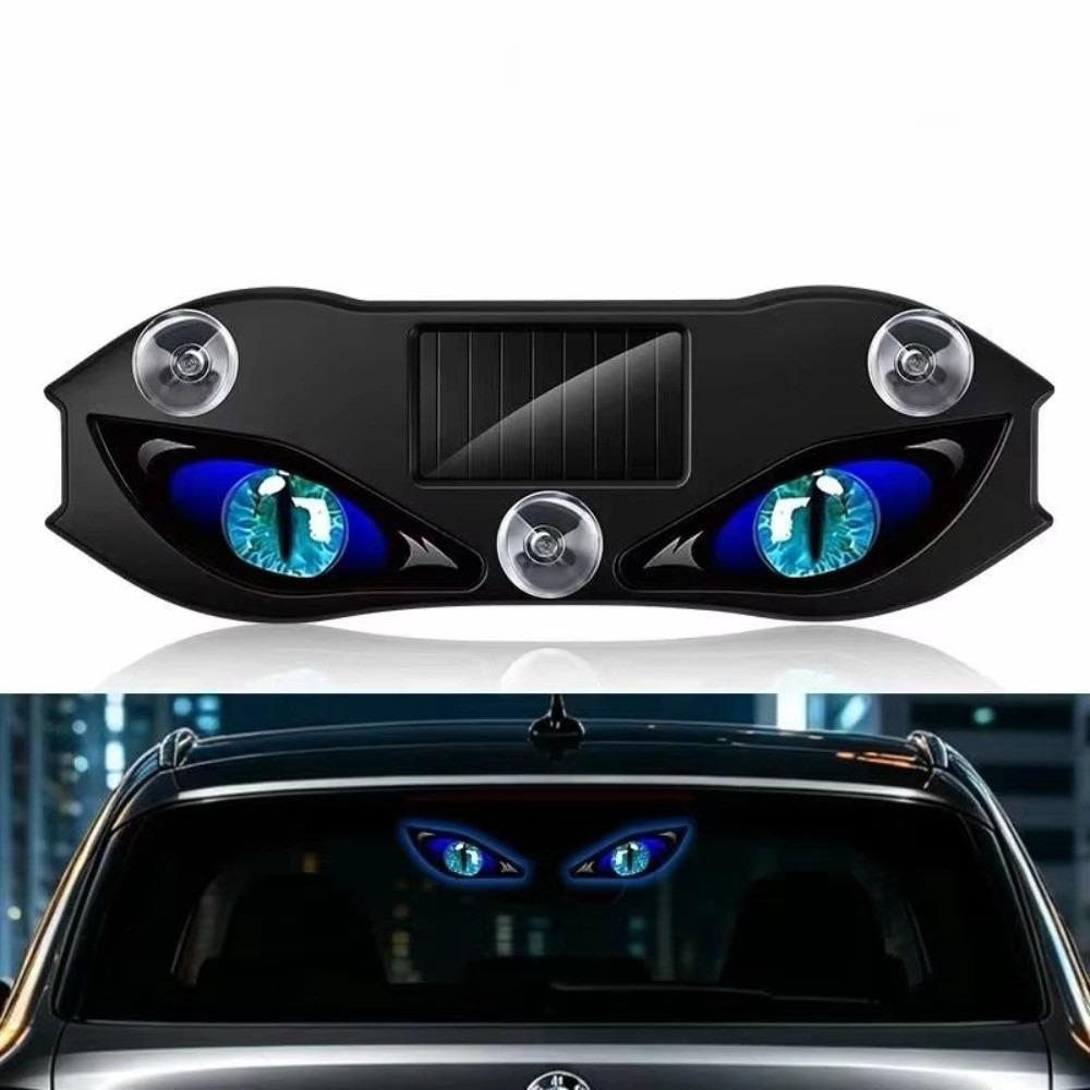 Flashing Car Demon Eye Light Solar Powered Car Window Light LED Signal Lamp Vehicle Accessories