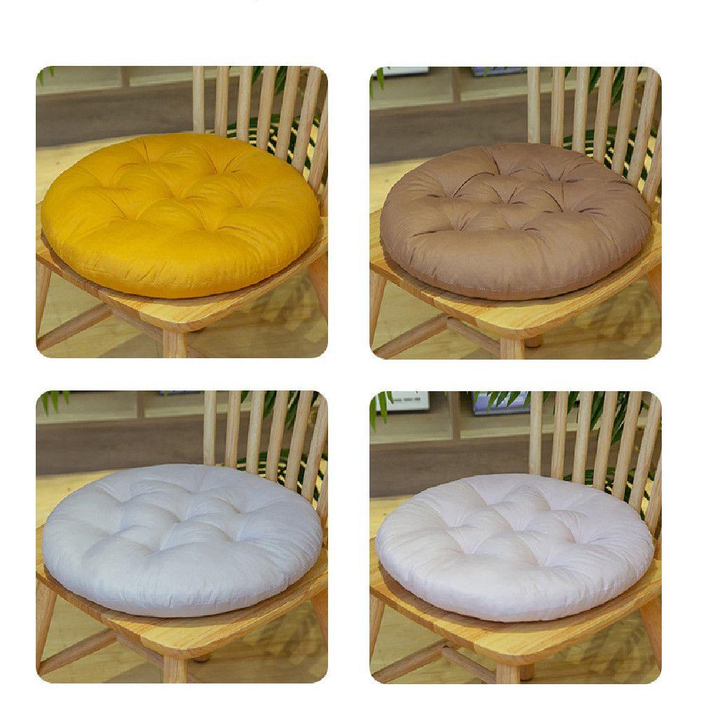 Solid Color Round Pad Winter Chair Cushion Thicken Non-slip Cushion High Quality PP Cotton Round Cushion Dining Chair Cushion