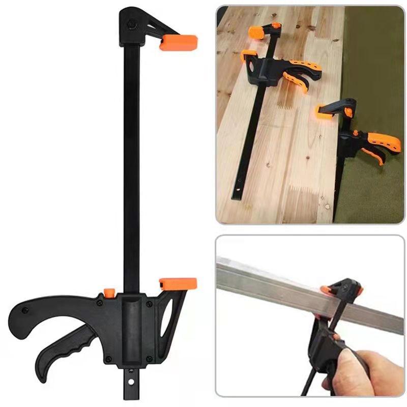 1/2/4Pcs 4Inch Quick Ratchet Release Speed Squeeze Wood Working Work Bar Clamp Clip Kit Spreader Gadget Tool DIY Hand Woodworking Tools