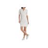 Polo Ralph Lauren Solid Color Polo Collar Slim Fit Midi Short Sleeve Dress Women Dresses White 200834569-002