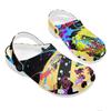 Breathable EVA Clogs Women Men Color Printed Lightweight Slip On Garden Shoes Beach Pool Home Bathroom Sandals Beach Pool Wear