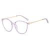 Fashion Anti Blue Light Glasses Women Computer Eyewear Designer Cat Eye Glasses Eyeglasses Lady Clear Optical Goggle Frame New