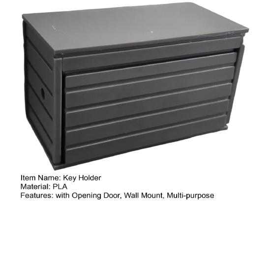 Car Garage Key Holder with Opening Door Wall Mount Key Organizer Hook Multi-purpose Entryway Key Storage Rack Decoration