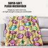 Viral Sweet Style  Lollipop Printed Pattern Blanket Soft And Comfortable Small Cover Blanket Suitable For Car Dormitorie Office