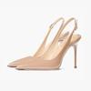 Fashion New Sexy Ultra-high Heels Pointed Sandals Elegant Summer Patent Leather Suspender High Heels Trendy Dress Banquet Women's Shoes