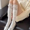 Носки до икры с кружевной отделкой в стиле Лолита: Женские гольфы выше колена в балетном стиле