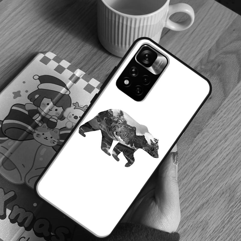 Cartoon Grizzly Bear Case For Xiaomi Redmi Note 13 Pro 14 12 11 10 15 Pro Plus Redmi 15 C 13 10C 12C 13C 14C Cover