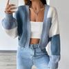 Autumn Winter Casual Loose Knitted Cardigan Sweater Women Vintage Striped Long Sleeve Woman Sweater Jacket Elegant Fashion Plus Size Cardigans 25106