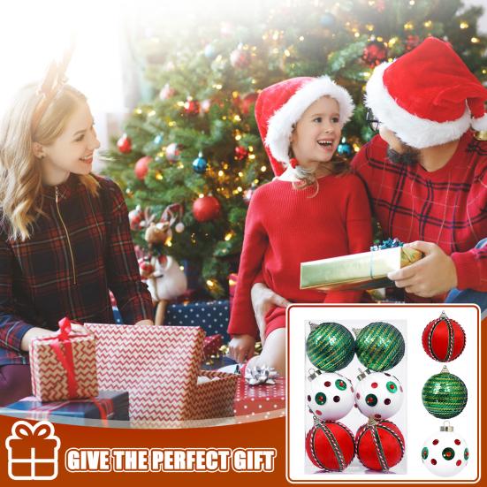 Плюшевые рождественские шары с петелькой Сезонные подвесные украшения Элегантная рождественская елка