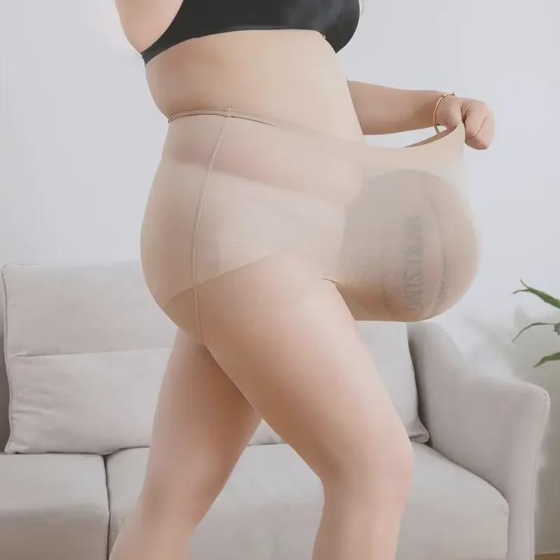 Extra Large Non-Slip Skin Tone Pantyhose for Plus Size Women