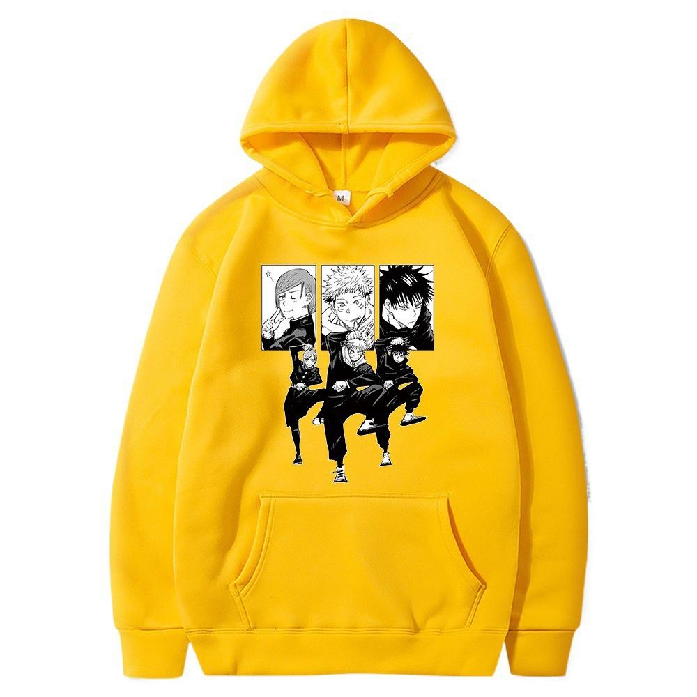Jujutsu Kaisen Spell Return Battle, Printed Hooded Sweatshirt For Men And Women