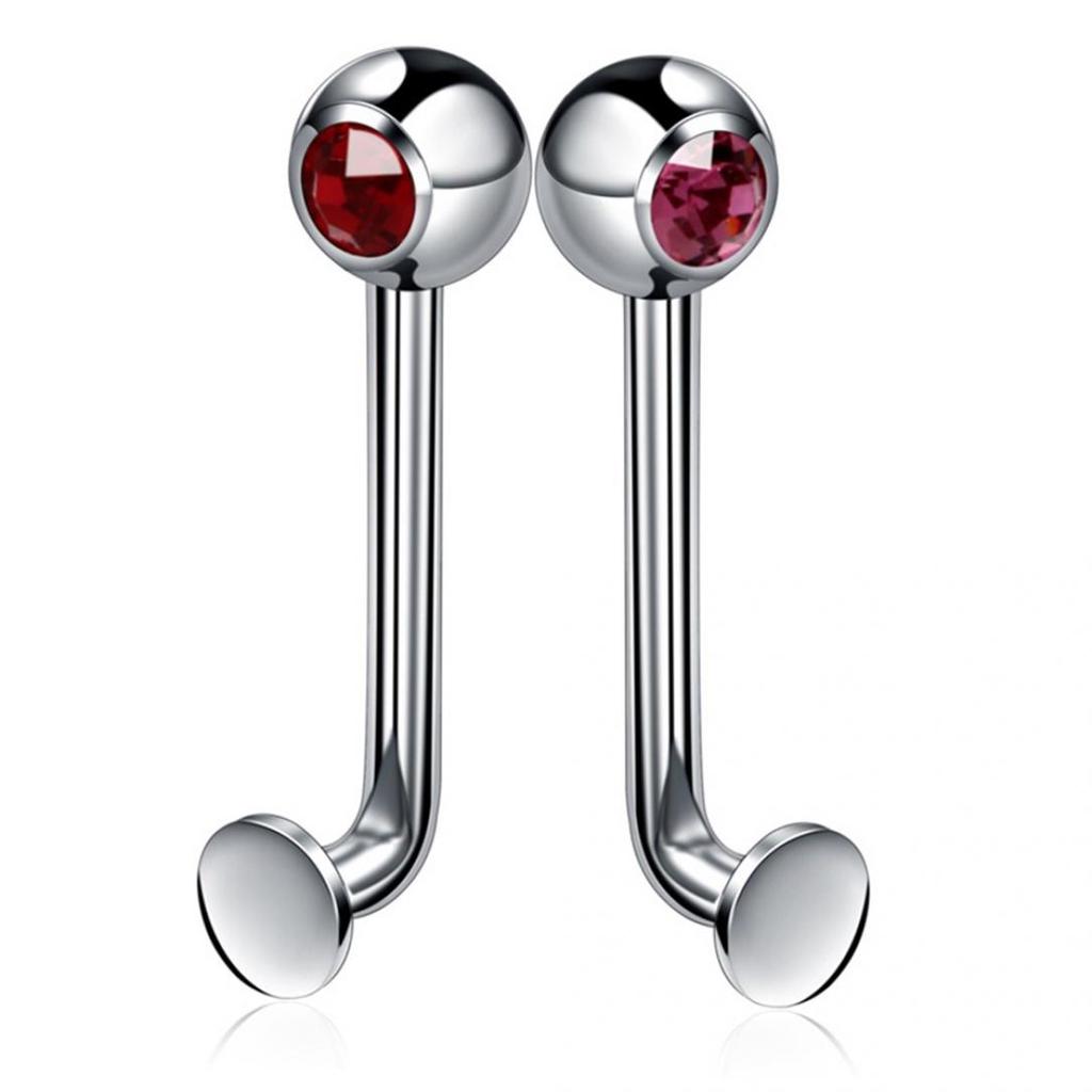 1Pc Stainless Steel Fashion Vertical Barbell Ring Genital Body Piercing Jewelry Gift