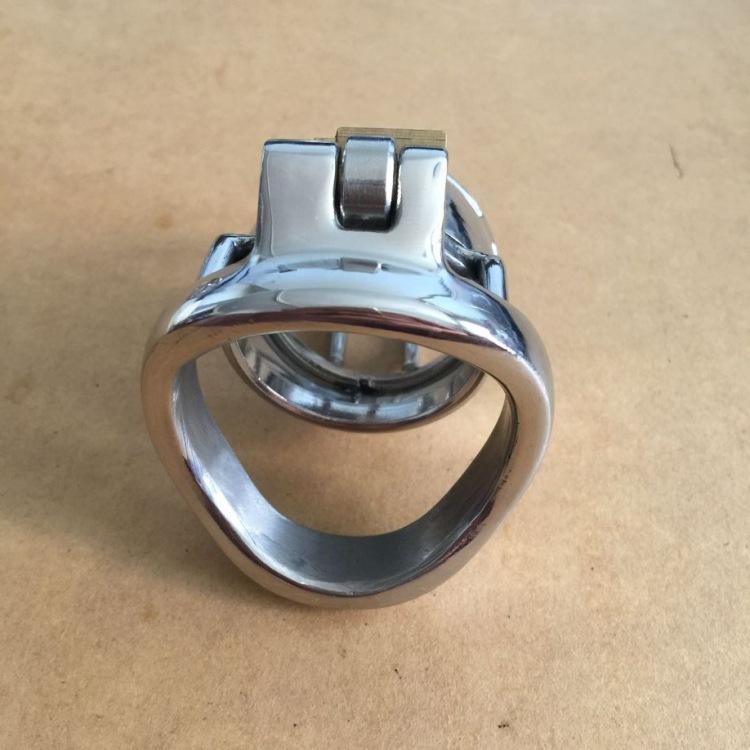 Мужское устройство целомудрия из нержавеющей стали, клетка для члена, замок для пениса, кольцо для члена, пояс верности S040