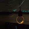 Bulb Car Charm Creative Car Hanging Light with Motion Sensor Rechargeable