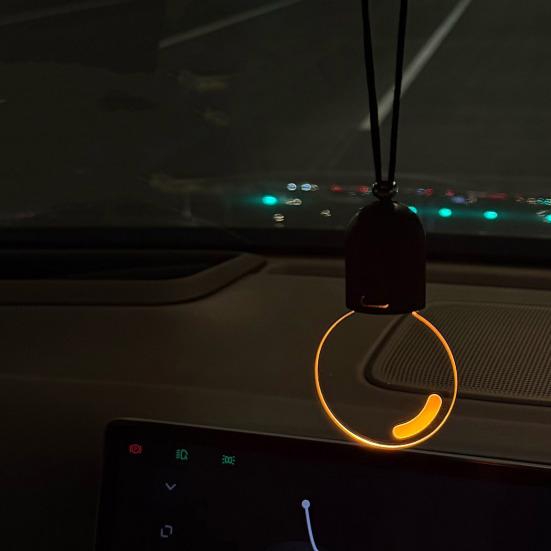 Bulb Car Charm Creative Car Hanging Light with Motion Sensor Rechargeable