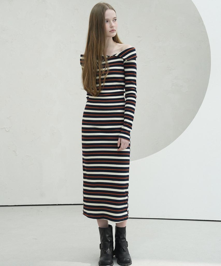 Viva Sers Lovely Stripe Long Dress - 4Col