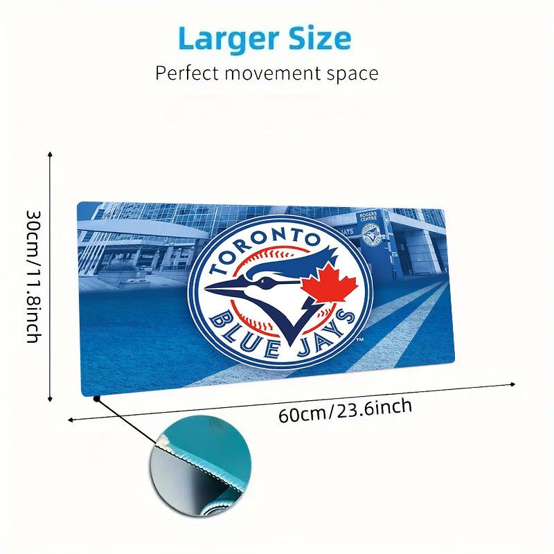 Toronto Blue Jays2 Печать Подушка Нескользящий Ноутбук Планшет Большой Коврик для Мыши XXL Коврик Мини-ПК Игровой Коврик С Замком по краю