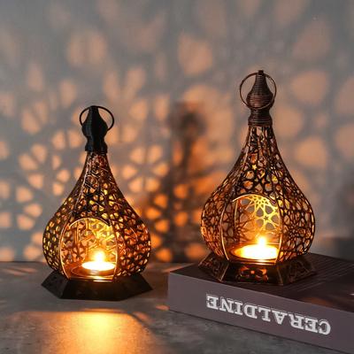 Полый подсвечник Металлический подсвечник Подсвечники для свадьбы Домашнее украшение для центра стола