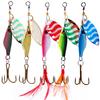 Fishing Lure Spinner Spoon Lure Rotating Metal Sequins Bait Hooks Wobbler Crankbait Fishing Tackle