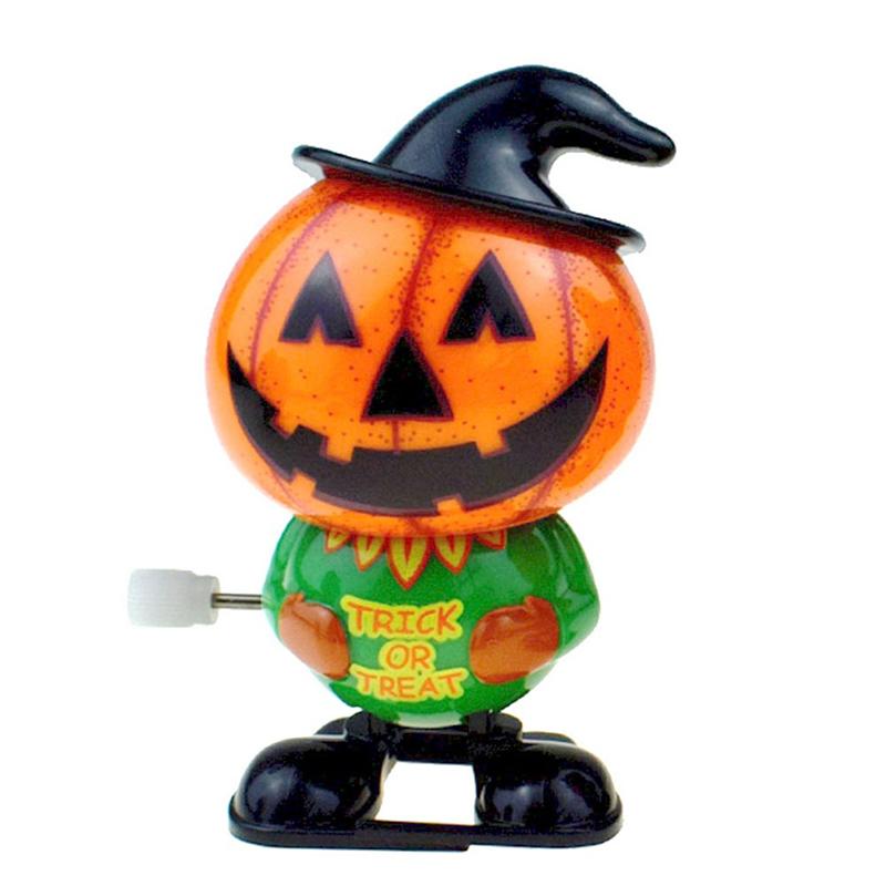 Ретро заводной металлический ходячий прыгающий тыквенный прыжок на Хэллоуин призрачный летучая мышь робот механические игрушки декор для вечеринки подарок