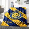 Name Custom Al-Nassr Print Flannel Blanket High Quality Warm Comfortable Cover for All Seasons Perfect for Gifts Home Decor