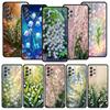 Прозрачный цветочный чехол для телефона Ландыш для Samsung Galaxy A55 A35 A17 A07 A15 A13 A25 A72 A73 A32 A52 A52S A41 5G Мягкий ТПУ