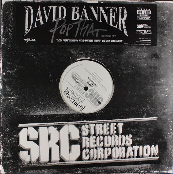 12inch Record DAVID BANNER - Pop That UNIR212371PROMO Universal Recor 2004 US Rap & Hip-Hop/R&B Used