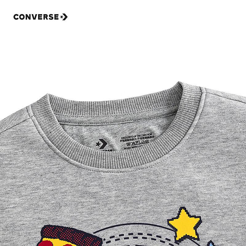 Converse Детская флисовая толстовка с принтом