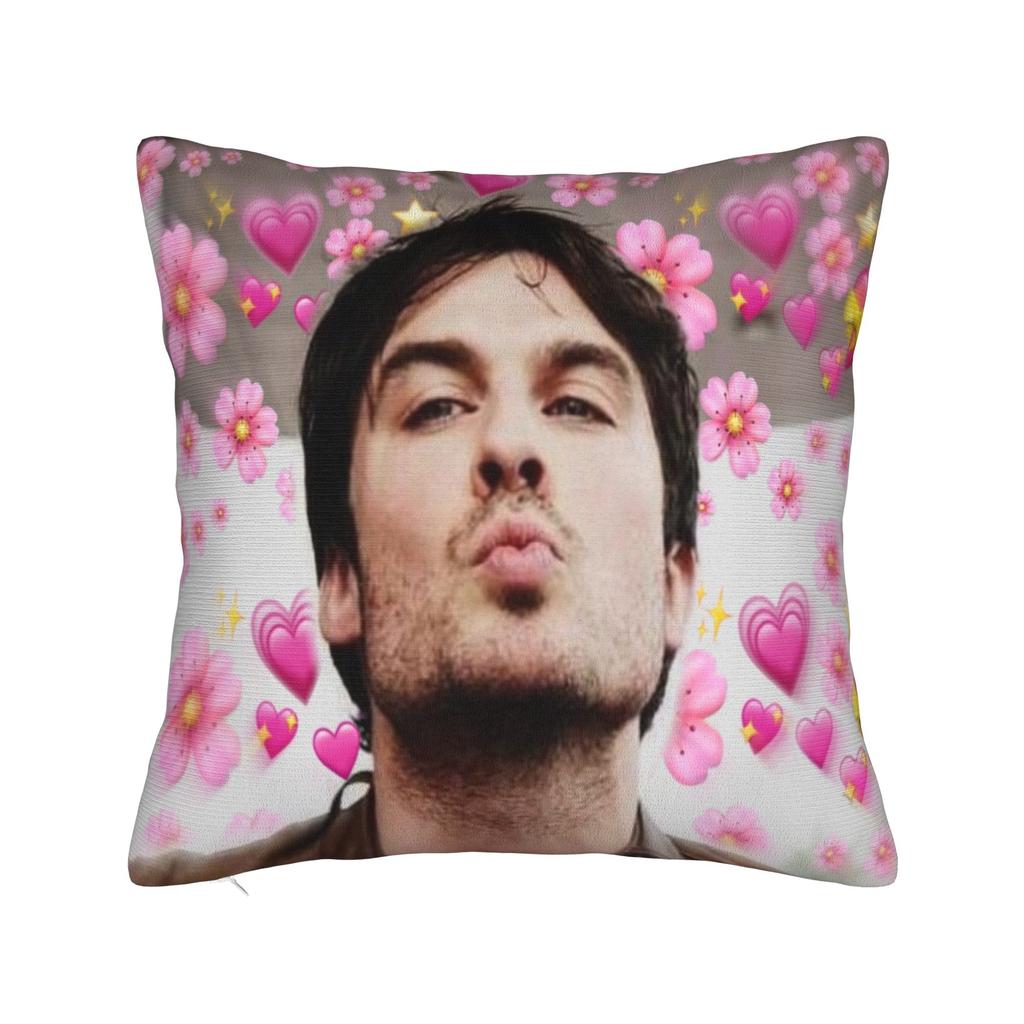 Печать с изображением Дэймона Сальваторе Наволочка Чехол для подушки Подушки Теплый домашний декор На молнии Разные размеры