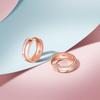 Серьги-кольца PHNIBIRD для женщин, гипоаллергенные из серебра 925 пробы, серьги-кольца из розового золота для девочек 13 мм, милые серьги из розового золота для взрослых