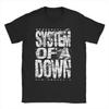 System Of A Down Мужские Женские Футболки Хэви-метал Группа Забавные Футболки Круглый Воротник Футболка 100% Хлопок Одежда с Графическим Принтом