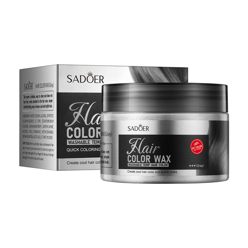 Глина для окрашивания волос 120 г SADOER Styling Natural Volume Wax Hair Wax