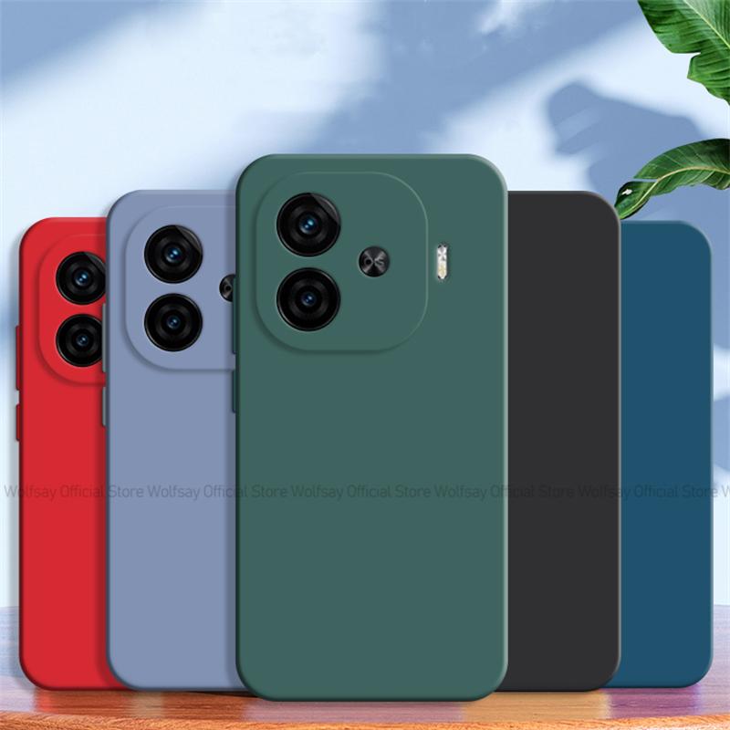 Для Vivo IQOO Z9 Чехол для Vivo IQOO Z9 5G Global Cover Ударопрочный жидкий силиконовый роскошный чехол для телефона TPU для Vivo IQOO Z9