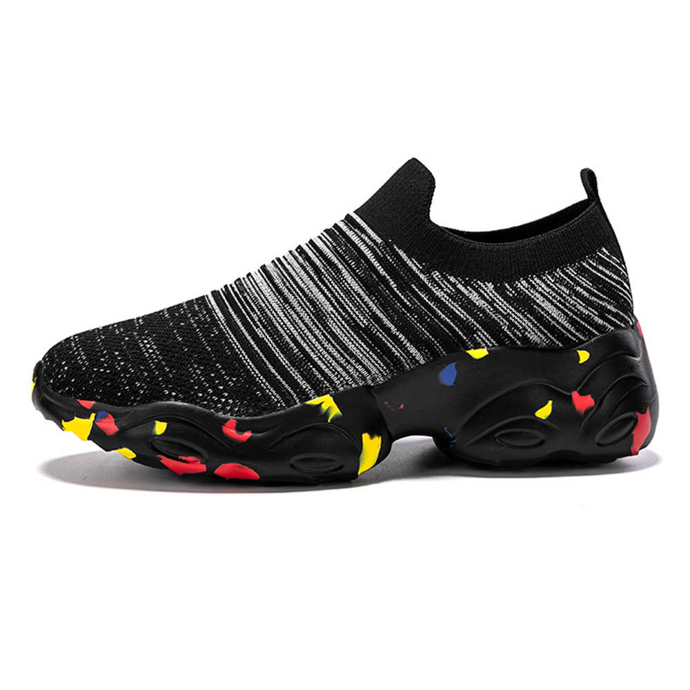 Fashion Lazy Knit Womens Adult Walking Vulcanized Shoes Training Sneakers Sport 0 Top Sale Ternis High-quality Best-selling