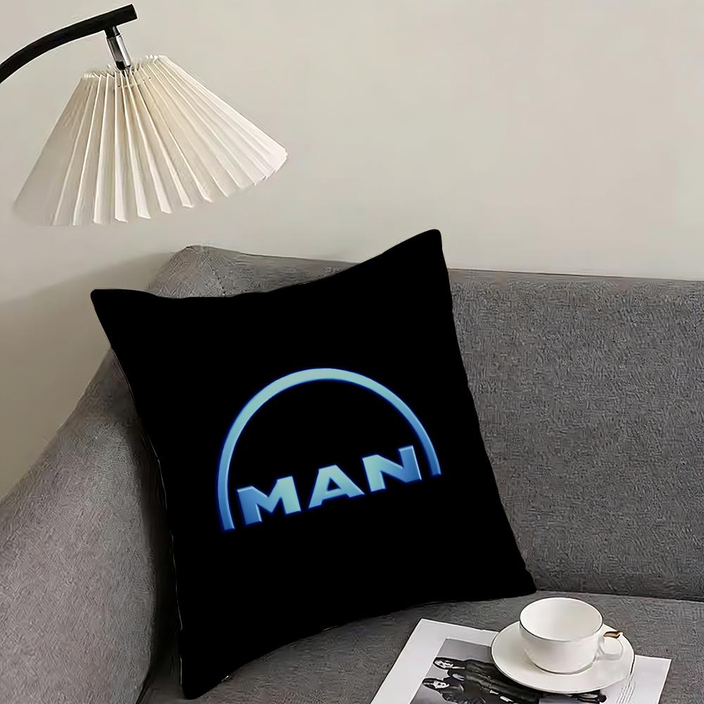 Classic MManS Truck Cushion Cover Elegant Comfort Pillowcase Sofa Bed Doublesided Printed Invisible Zipper Home Decor