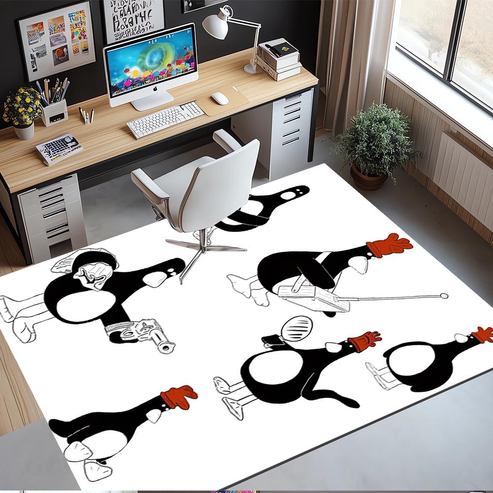 Feathers McGraw Printed Carpet Rug for Office Chair Living Room Bedroom Kitchen Room Decor Gifts