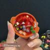 3D Chinese Style Food Magnet: Lobster & Noodles Hot Pot with Mantis Shrimp Sticker