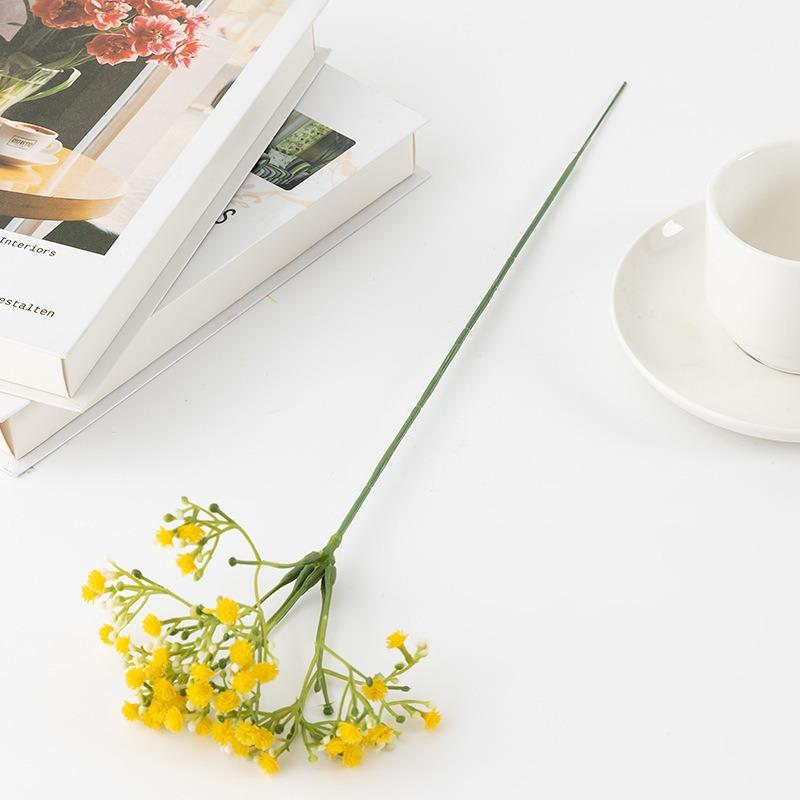 20 шт. 42 см Babys Breath Real Touch Поддельные цветы Гипсофила Цветочные оптом для дома Свадьба Гостиная Сад Декор двора Искусственные цветы