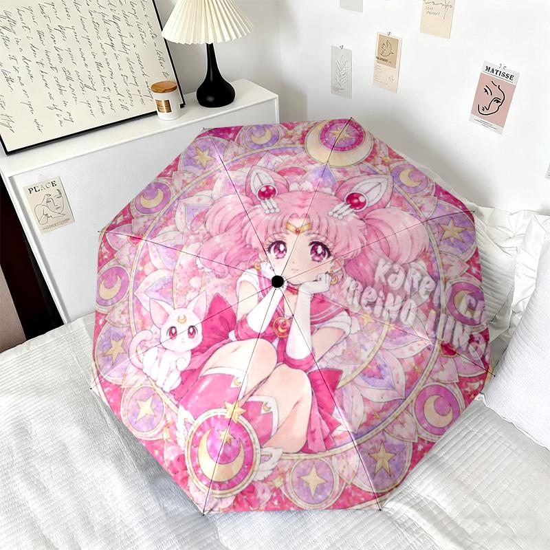Japanese cartoon Sailor Moon Tsukino Usagi umbrella is suitable for all seasons including home travel and outdoor activities Multi functional umbrella