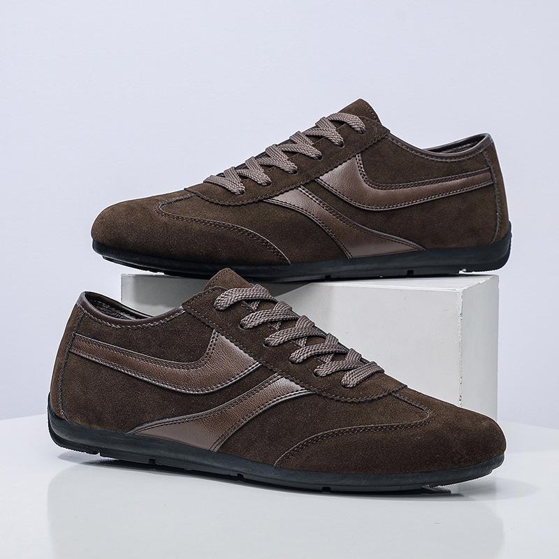 Men's Casual Shoes Fashion Retro Flat Shoes Lace-up Spring Autumn 2025 Fashion Non Slip Comfortable Men's Casual Sports Shoes