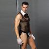 Нижнее белье для мужчин, нижнее белье для геев, сексуальное сетчатое боди на груди, бандаж, цельный костюм для секса для взрослых