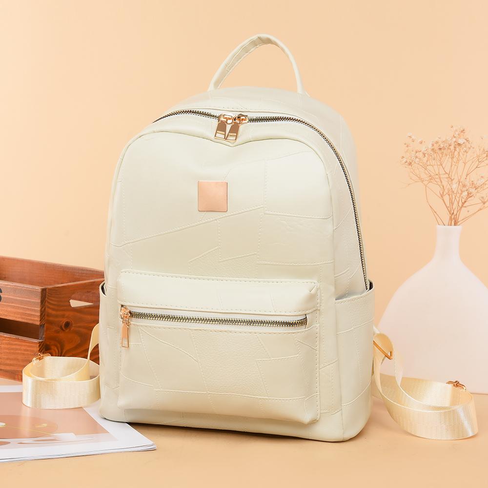 Рюкзак большой емкости Женский легкий рюкзак из мягкой кожи Дорожный рюкзак