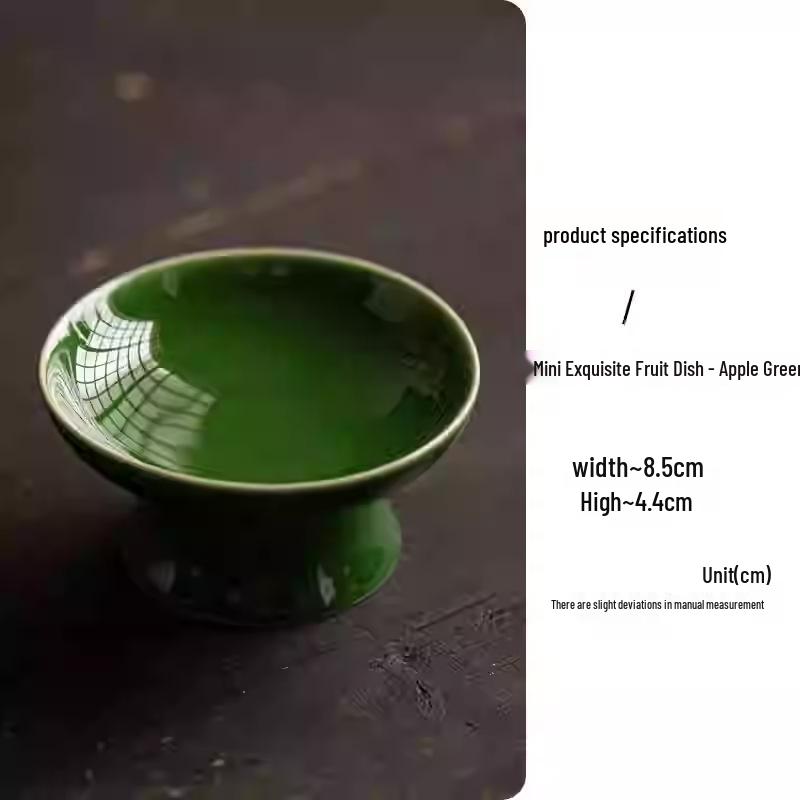 Exquisite Ceramic Snack Plate: Chinese Style Small Tray for Fruits and Nuts
