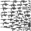 Нетоксичные 25/50/100 шт. Вторая мировая война Военные Армия Полиция Солдат Swat Оружие Пушка Строительные Блоки Фигурка Moc Аксессуары Модельные Кирпичики DIY Игрушка