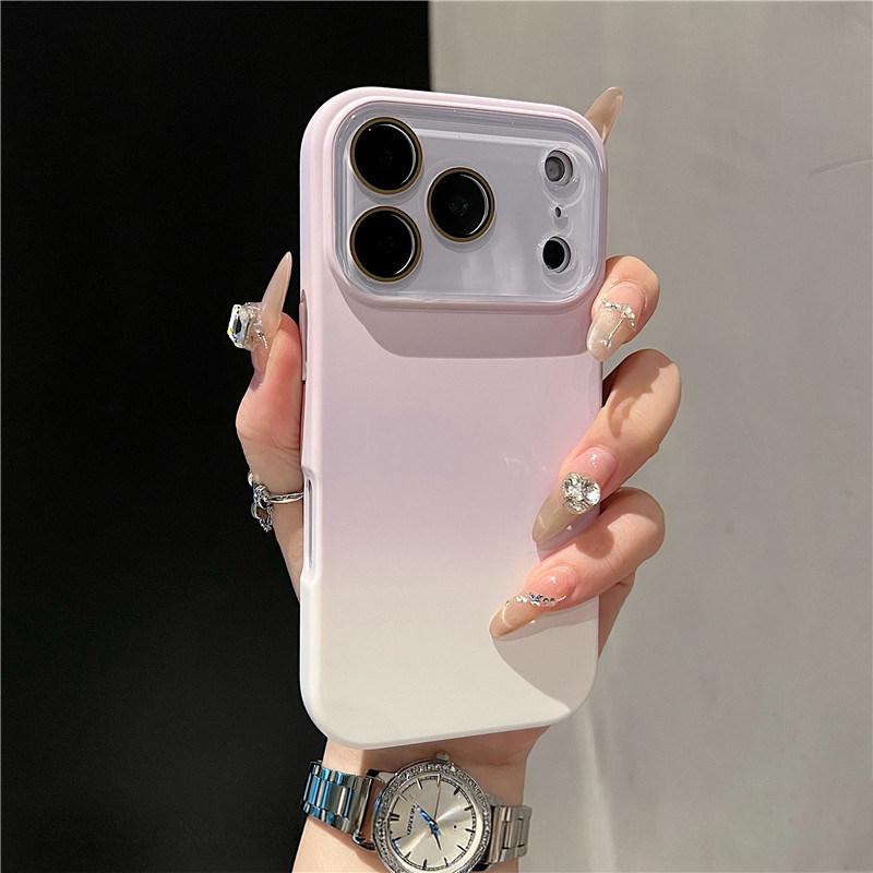Чехол из жидкого силикона с градиентом для iPhone 17 Pro Max с защитной пленкой на 16 линз