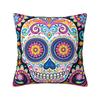 Modern Mexican Sugar Skull Art Cushion Cover Soft Day of the Dead Gothic Throw Pillow Case Bedroom Decoration