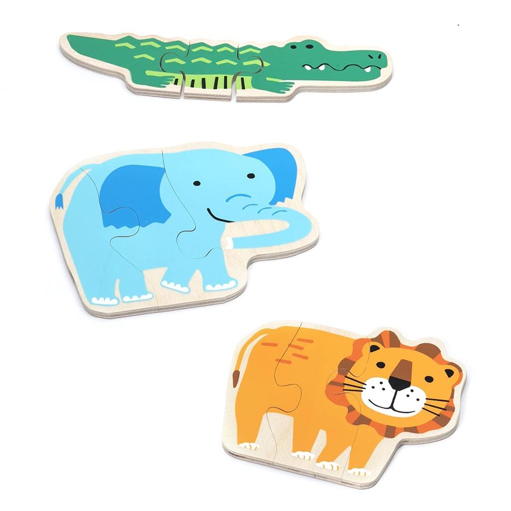 Bornelund Beleduc Fun Learning Picture Matching Puzzle "Zoo" for ages 1 and up (BE92250) Available in blue, orange, green, etc.