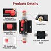 30A Circuit Breaker Car Fuse Holder 30 Amp With Manual Reset For Car Radio Video Motor Boat Truck Car Waterproof Fuse Holder 12V-48V Dc