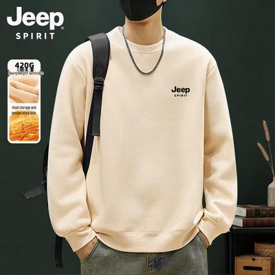 Мужской свитшот с круглым вырезом и флисовой подкладкой JEEP SPIRIT