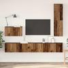 Wall Mounted TV Cabinet 4 pcs Reclaimed Wood Particleboard